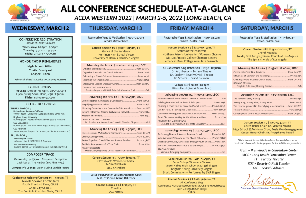 Lbcc Calendar 2023 Wacda Conference Schedule – Acda Western Region